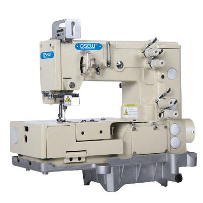 Máquina de costura industrial picotting dobro de máquina de costura de ponto de corrente do leito da agulha de QS-1302-4W 1 ou 2